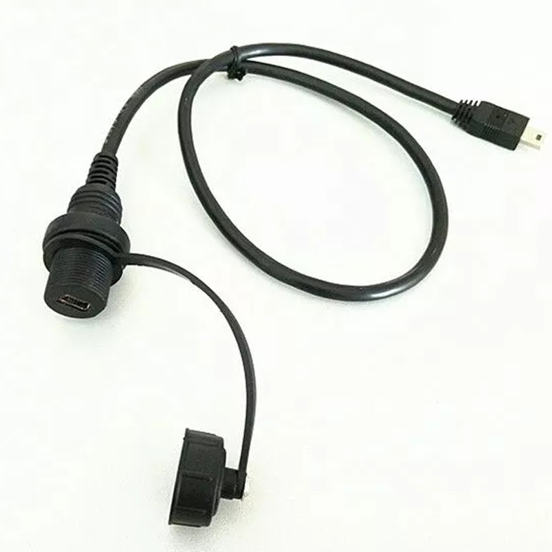 waterproof usb 2.0 micro mini male to female extension cable 